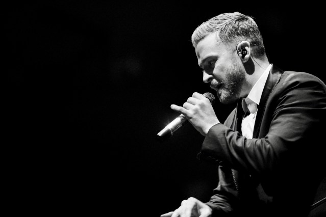 Justin Timberlake performs in Oakland, CA. Photo by Clay Lancaster